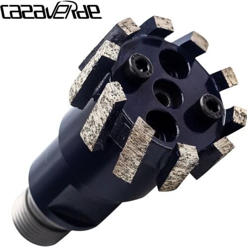 50mm CNC Stubbing Wheel with 1/2 Gas flange For Router Machine Calibrating Wheel Stone Diamond Profiling Wheel