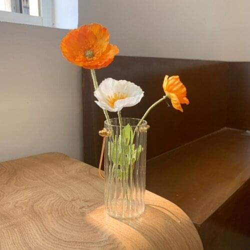 Vases for Flower Modern Glass Vase Table Decor Glass Arrangements Transparent Flower Vase Living Room Decor Vase Decoration Home