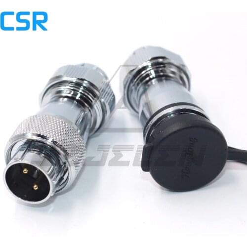 WF20 series waterproof connectors 2 3 4 5 6 7 8 9 10 12pin Plugs and sockets , M20 panel mount connector IP67 Male and female