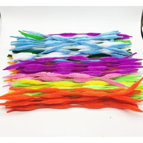 Wave Chenille Stems Pipe Cleaners Craft DIY Metallic Christmas Pipe Cleaners Stems 100pcs/lot