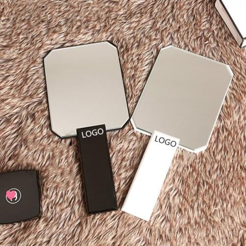 Hair Dressing Handheld Mirror Acrylic miroir Makeup Mirror Cosmetic Hand Held Mirror Magnifier Mirror Customized LOGO