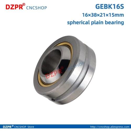 100pcs GEBK16S radial spherical plain bearing with self-lubrication
