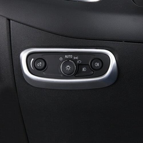 ABS Matte For Chevrolet Equinox 2017 2018 styling Car Headlamps Adjustment Switch Cover Trim accessories 1pcs