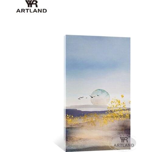 China style abstract landscape wall art pictures for home decor Handmade acrylic oil painting on canvas for living room bedroom