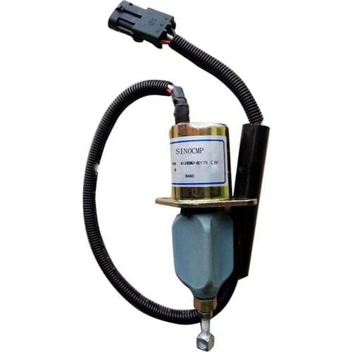 Diesel Engine Stop Solenoid 612600180175 24v Fuel Shut Off Flameout Solenoid Valve for Diesel Aftermarket Parts