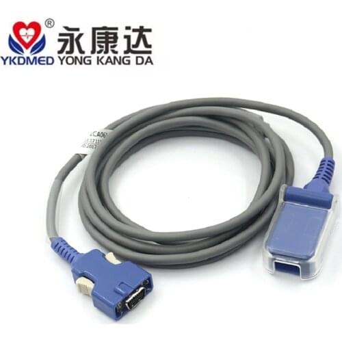 Compatible with NELLCOR brand patient monitor Sp02 Sensor Extension Cable, AMP 14P to DB9F for DOC-10