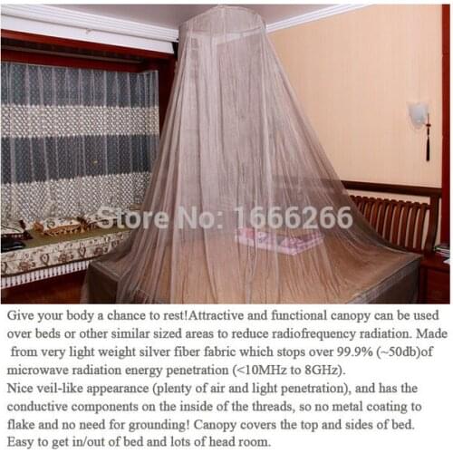 Circular Shape and 100% silver firber Material mosquito net
