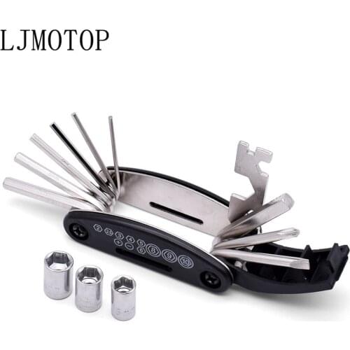 Multifunction Motorcycles Tool Repairing Folding Wrench Ferramentas For KAWASAKI Versys 1000 ZX12R ZX6R ZX636R ZX6RR ZX9R ZZR600