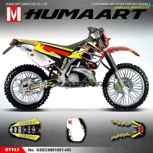 HUMAART Enduro Stickers MX Graphics for GAS GAS EC 125 200 250 300 1998 1999 2000 2001, Customizable