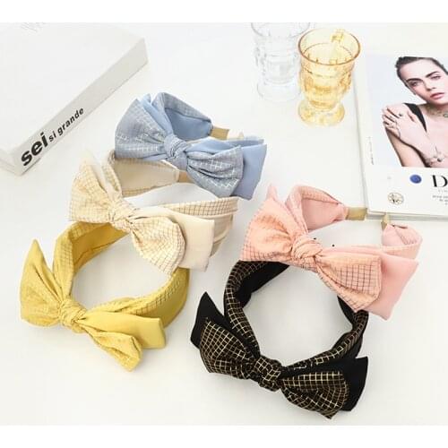 Women Headband New Fashion Hair Bands Bohemian Cross Elastic Hair Band For Ladies Black Purple Headband Girl Hair Accessories