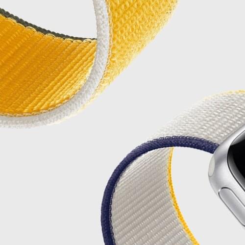 Strap Compatible with Apple Watch iWatch series 6 5 4 3 2 1 38 40 42 44mm Nylon deprative bracelet for SmartWatch