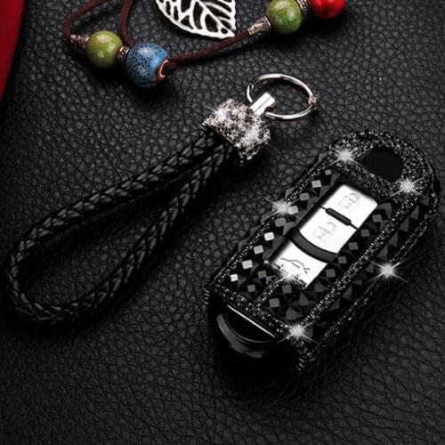 Gift Luxury Diamond Bling Key Case Holder Ring For Mazda 6 CX-5 Atenza CX-7 CX-9 Smart Fob Key Chain Protection Accessories