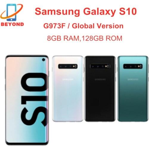 Samsung Galaxy S10 G973F 8GB RAM 128GB ROM Global version 6.1" Octa Core NFC 4G LTE Exynos Original Unlocked Mobile Phone
