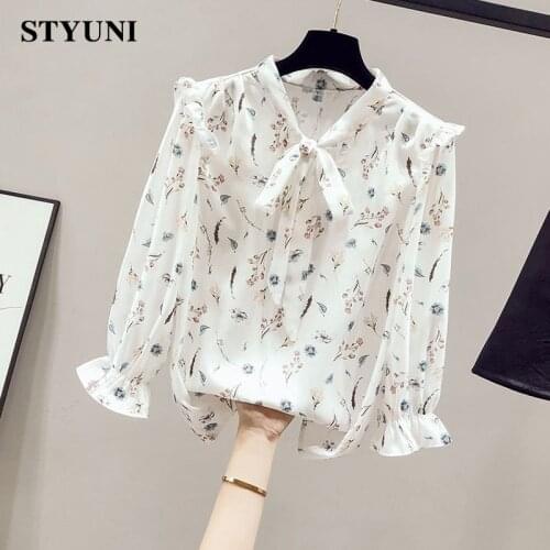 Блузки с бантом STYUNI China At AliExpress