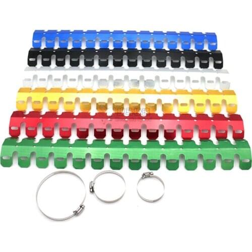 60CM Universal Motorcycle Exhaust Protection Heat shield Heat Pipe Clamps For Harley KTM Honda Yamaha Kawasaki Cb190r Benelli S
