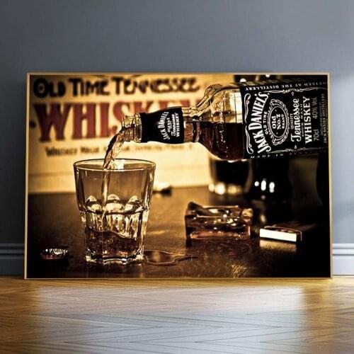Whiskey Classical Art Posters And Prints Drinking Art Canvas Paintings On the Wall Whiskey Art Pictures For Bar Home Decoration
