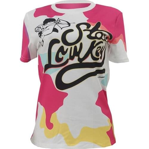 Women Letter Leisure Sports T Shirts Fashion Short Sleeve Tops Tees Summer Funny T Shirts