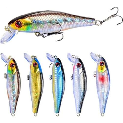 1Pc Fishing Lures 8.5cm 9.2g Artificial Hard Baits Treble Hooks Tackle Lure