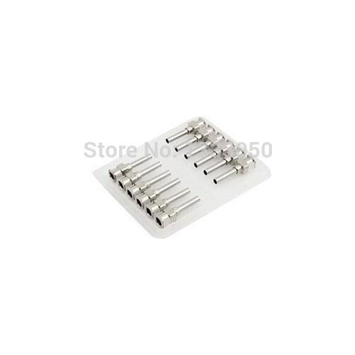 12 Pcs Stainless Steel 2 52mm Inner Dia 11ga Dispenser Needles Tips