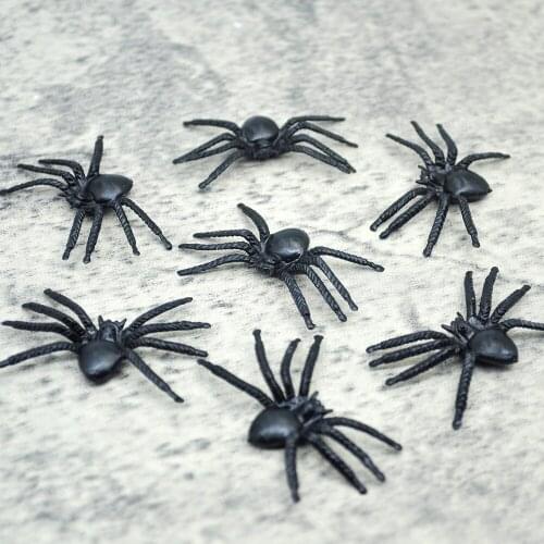 50Pcs Horror Zwarte Spin Spookhuis Spider Web Bar Party Decoratie Benodigdheden Simulatie Tricky Speelgoed Halloween Decoratie
