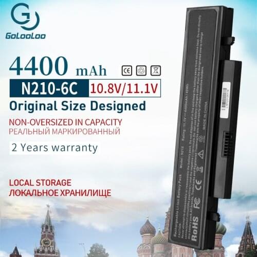 Golooloo 4400 mAh 11.1v 6 Cells New Laptop Battery for SAMSUNG AA-PL1VC6B/E AA-PB1VC6B N210 N220 N230 NB30 X420 X520