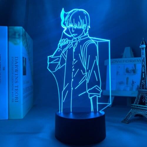 Acrylic Led Light Anime Mushishi for Kids Bedroom Decor Night Light Brithday Gift Room Desk Acrylic 3d Lamp Mushishi Manga