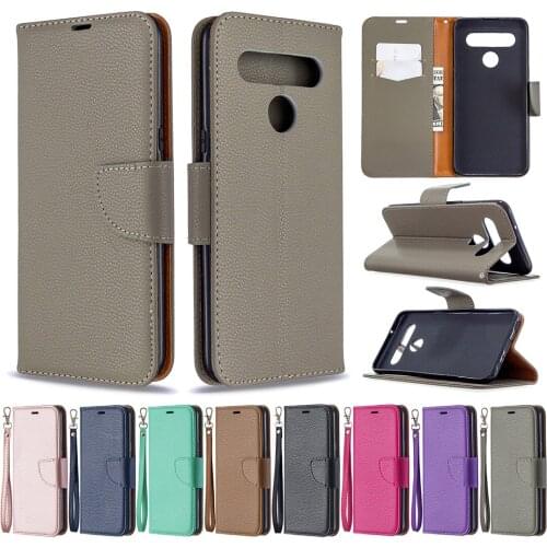 Flip Wallet Leather Phone Case for LG Stylo 5 K50 K40 K51 K61 K42 Q60 Fundas Card Holder Bracket Full Protection Lanyard Cover