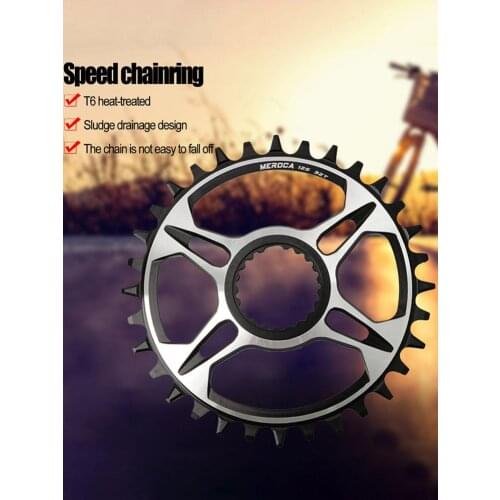 Aluminum Alloy Chainring Disc With Positive Negative Teeth For M7100/8100/9100 Ike MTB Mountain Bike 32/34/36/38 Teeth Bicycle