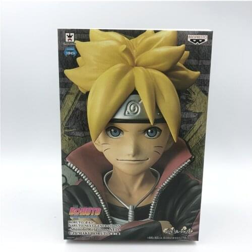 Naruto Uzumaki Boruto action figure model toy with black base anime Naruto Uzumaki Naruto son Uzumaki Boruto PVC figure toy 23cm