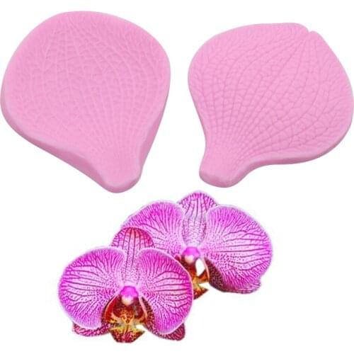 2 Pieces Silicone Mold Flower Petal Cake Mold Diy Baking Chocolate Candy Mud Mold Fondant Easy Demoulding Cake Decoration Tool