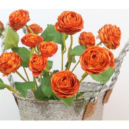 Artificial flower lulian planting british small lotus nordic rose home Christmas decor for DIY wedding flores