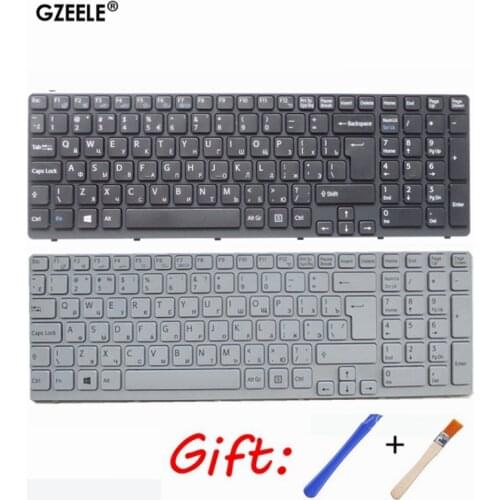 New for SONY VAIO E15 SVE 15 SVE15 149032851RU AEHK57002303A MP-11K73SU-920 Keyboard RU Russian with frame