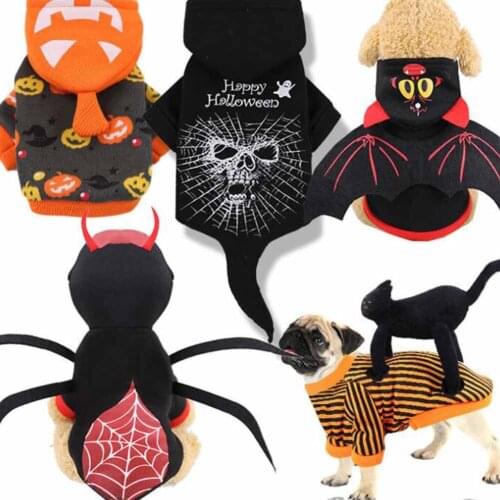Halloween Costumes for Dog Clothes for Dogs Cat Chihuahua Winter Dog Coat Pet Clothing for Small Dogs Cats Clothes Christmas