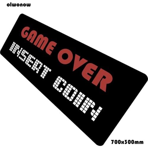 Game Over padmouse Indie Pop 700x300x2mm pad mouse notbook computer mouse pad Gorgeous gaming mousepad gamer laptop mouse mats