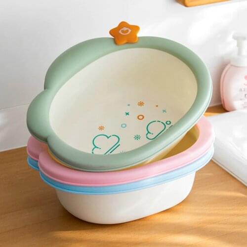 Hot sales plastic baby washbasin newborn cartoon Eco friendly clound style lovely cute wash basin