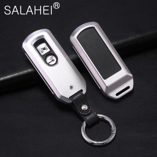 2 Button New Aluminum alloy Key Case Shell For Honda X ADV SH 300 150 125 Forza 300 125 PCX150 2018 Motorcycle Scooter Key Cover
