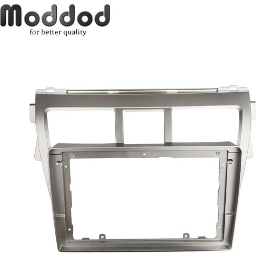 9 inch Double Din Radio Fascia for Toyota Vios 2008 belta Yaris Stereo Panel Dashboard Installation Trim Kit Frame Bezel Player