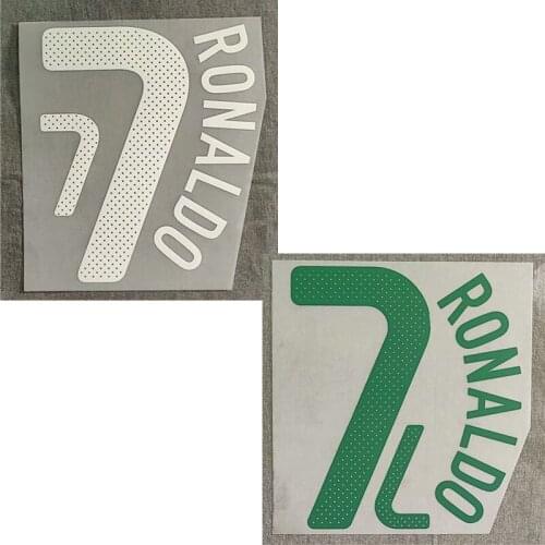 Retro 2010 Portugal Ronaldo Nameset Name Number Printing Iron on Transfer Badge