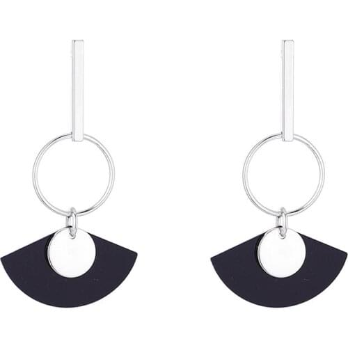 TONGKWOK Bohemia Exaggeration Dangle Earrings For Women Silk Thread Tassel Metal Long Chandelier Earrings #136302