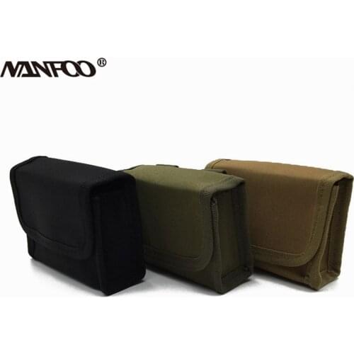 Outdoor Military Hunting ammo Pouch Waist Bag 10 holes Bullet holider Bandolier bag Airsoft Tactical Hunting Shooting Mini Pouch