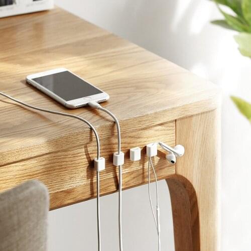 China Household Data Cable Charger Protector Office Fixing Device Self-adhesive Wire Organizer