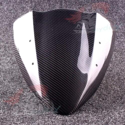 Windscreen Carbon Fiber Dark Smoke For Kawasaki Z1000 2003 2004 2005 2006
