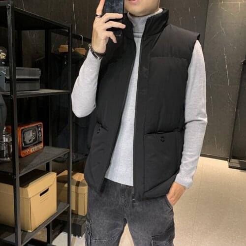 Cotton vest mens autumn and winter new style cotton waistcoat couple vest handsome waistcoat casual jacket