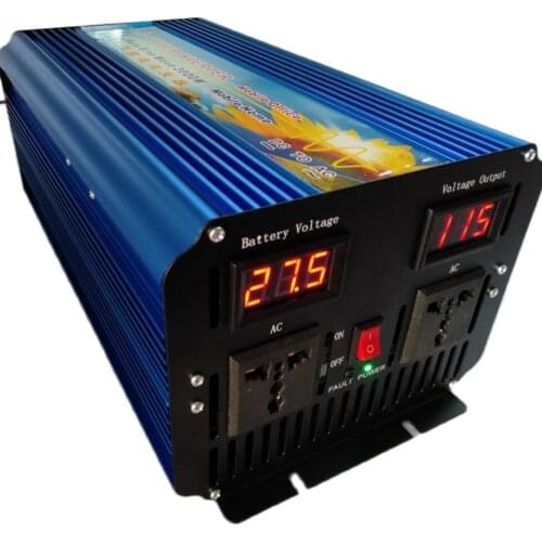 3000w pure sine wave peak power 6000w DC 24V to AC 110V 120V 60HZ inverter