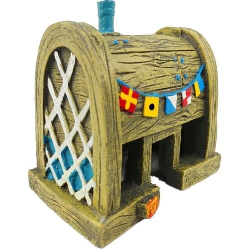 2 Style Aquarium Resin Crafts Fish Tank Decoration Pineapple House Fish Tank Home Decoration