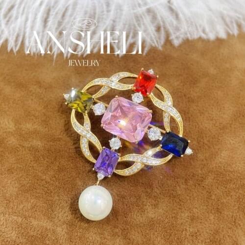 Винтажные броши на одежду ANSHELI China At AliExpress