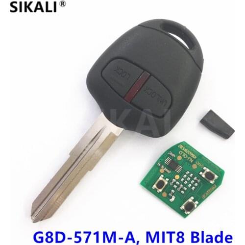 Car Remote Key for Mitsubishi G8D-571M-A for Outlander Montero Pajero L200 Shogun Triton Sportero ASX Colt Lancer MIT8