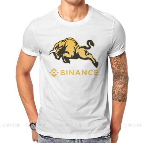 Binance Round Collar TShirt Binance BNB Crypto TRX Coin Crytopcurrency Fabric Classic T Shirt Mans Tops Fashion Fluffy