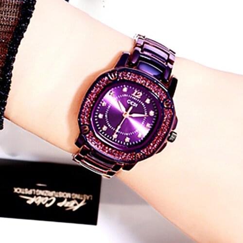 GEDI Explosive Luxury Ladies Watch Waterproof Steel Band Diamond High Fashion Trend Girls Quartz Watch WA136