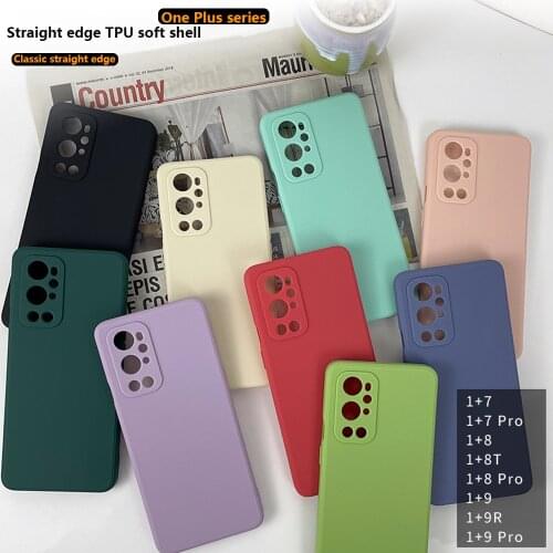 OnePlus9 caseFor OnePlus 9 Pro Case High Quality Liquid Silicone Soft Cover For One 9Pro 9R Phone Case